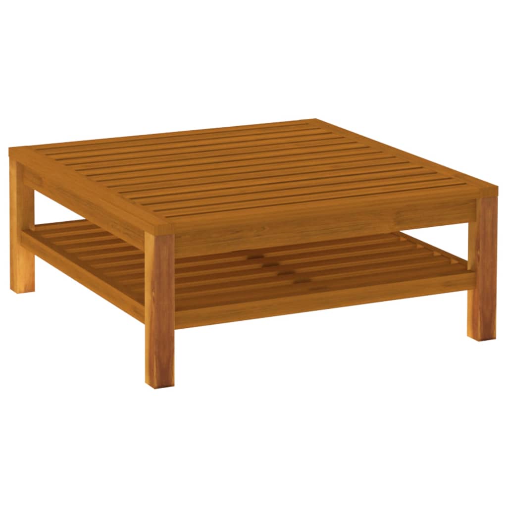 vidaXL 10-tlg. Garten-Lounge-Set mit Creme Kissen Massivholz Akazie