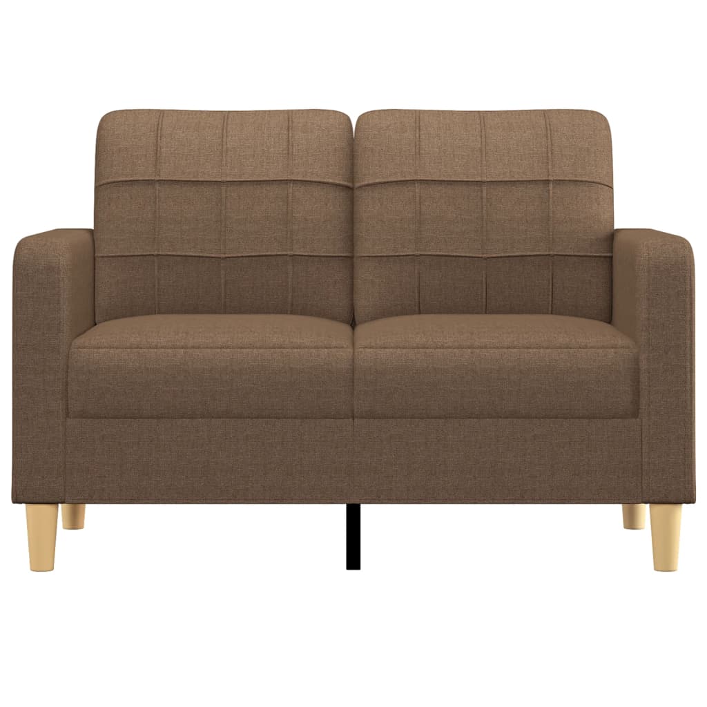 vidaXL 2-Sitzer-Sofa Braun 120 cm Stoff