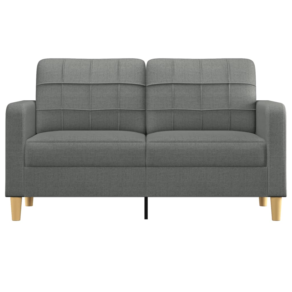 vidaXL 2-Sitzer-Sofa Dunkelgrau 140 cm Stoff