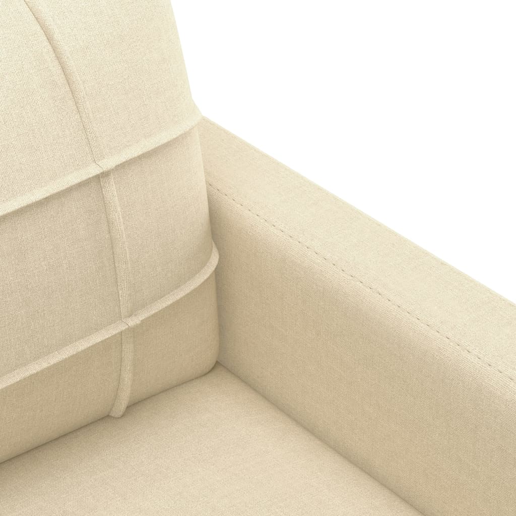 vidaXL 2-Sitzer-Sofa Creme 120 cm Stoff